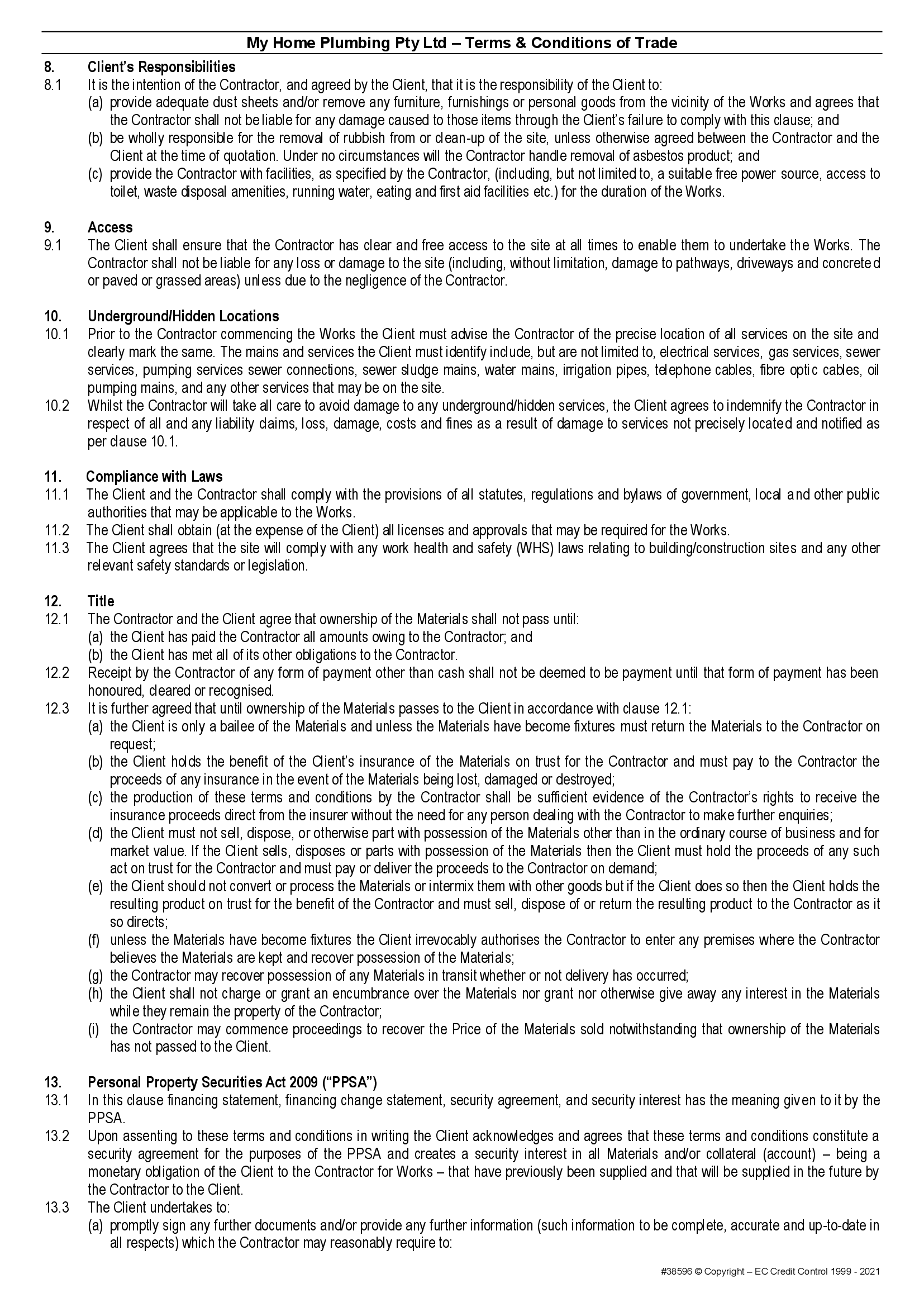 MHP terms and conditions page 4